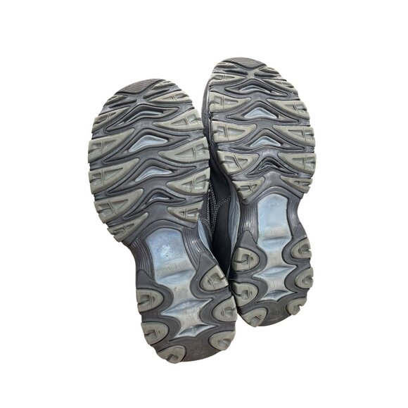 Skechers Work Mens Black leather fabric steel toe Sneakers Size 10 SKU 9054 - Picture 5 of 16